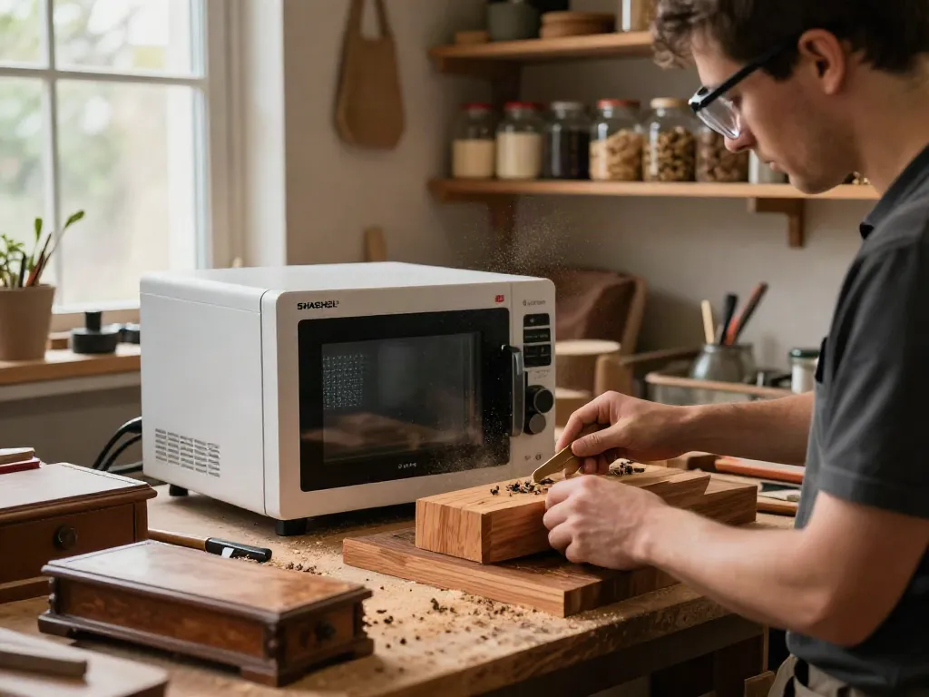 SHASHEL® microwave wood treatment device eliminating wood-boring insects with safety and efficiency.